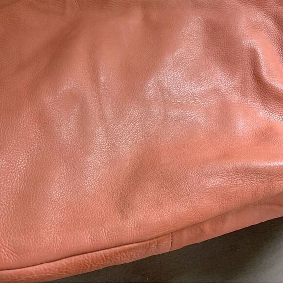 FREE PEOPLE Leslie Leather Tote Tiger Red Bag - Picture 9 of 16